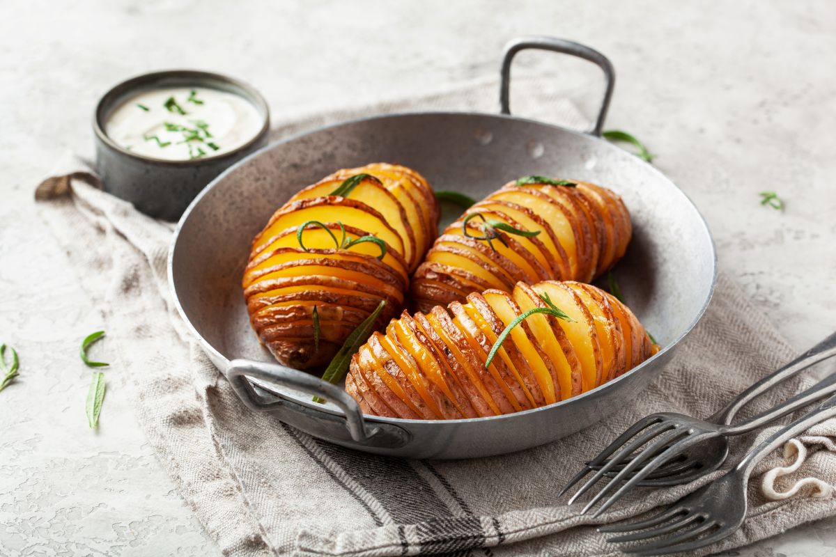 Patate hasselback gluten free
