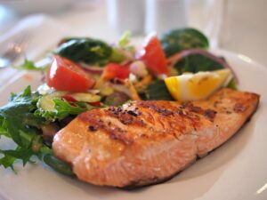 Salmone al vapore gluten free