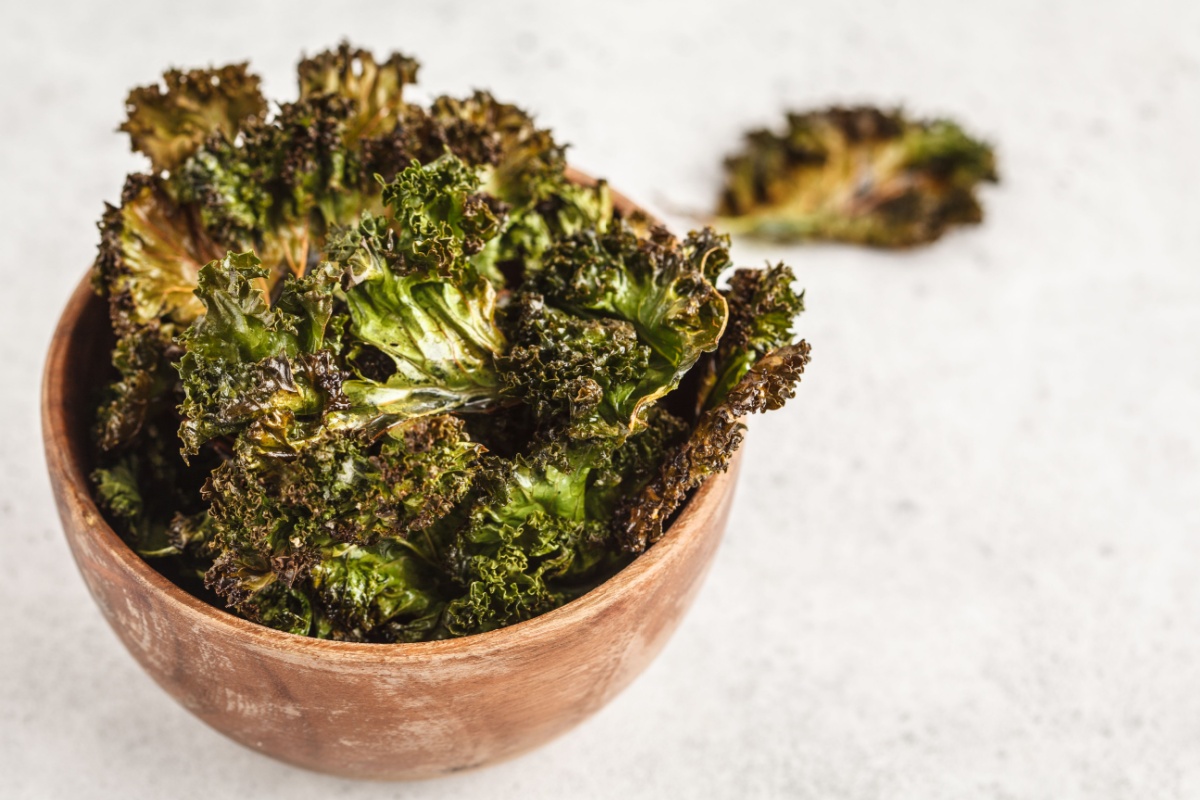 Chips di cavolo nero al forno gluten free