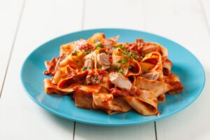 Pasta e tonno con i piselli