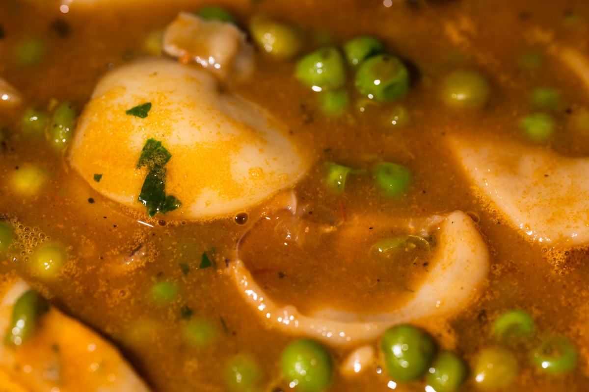 Calamari con piselli