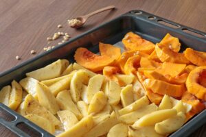 Zucca e patate al forno