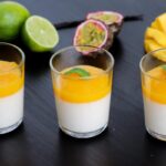 Panna cotta con purea di pesca (senza glutine)