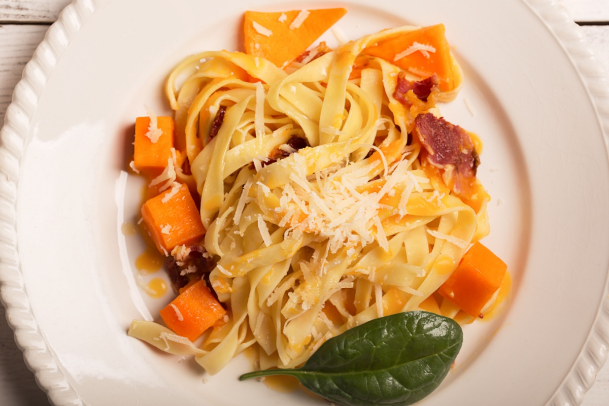 Pasta zucca e funghi Pasta zucca e funghi