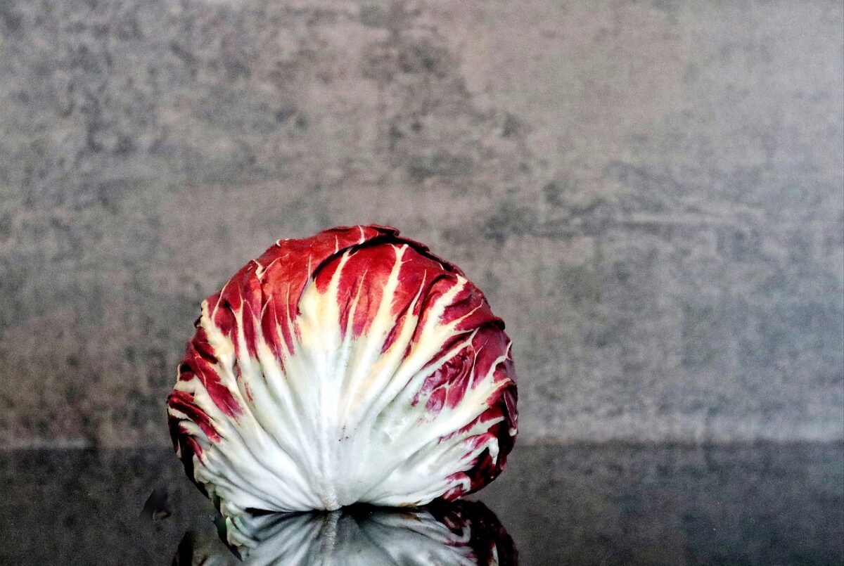 Indivia rossa con noci e aceto balsamico
