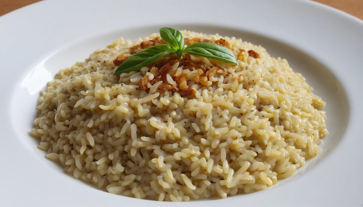 Risotto rosmarino, guanciale e taleggio (senza glutine)